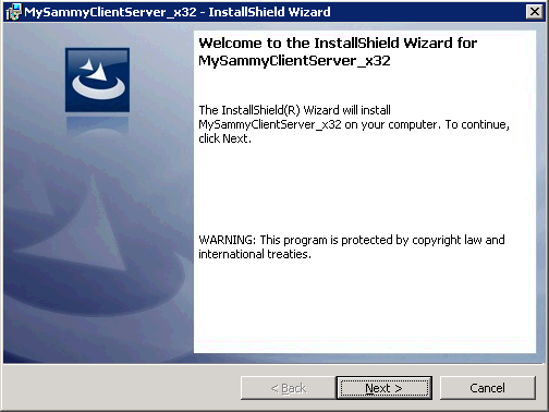 MySammy Server & Client Install Wizard
