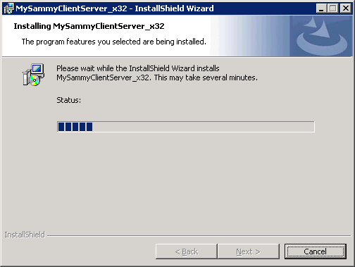 Installing MySammy Client Server