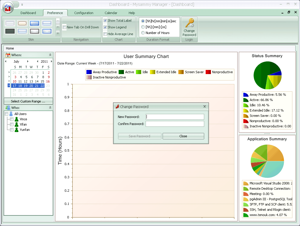 Change User Password